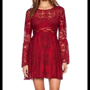 Free people burgundy dress